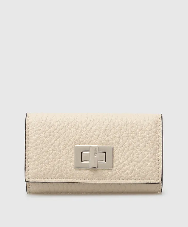 Fendi Portachiavi in pelle Peekaboo Selleria 8AP159A91B