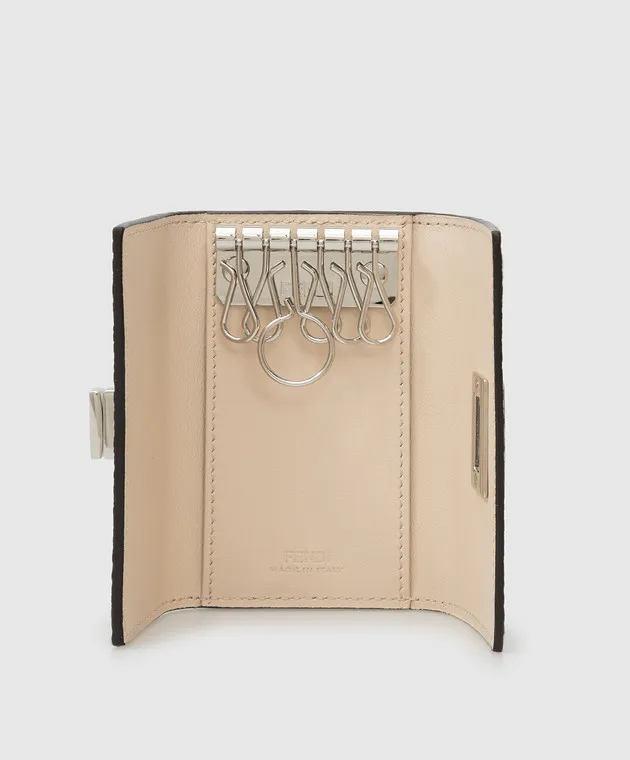 Fendi Portachiavi in pelle Peekaboo Selleria 8AP159A91B