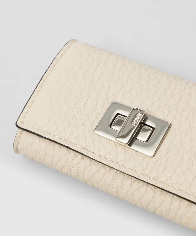 Fendi Portachiavi in pelle Peekaboo Selleria 8AP159A91B